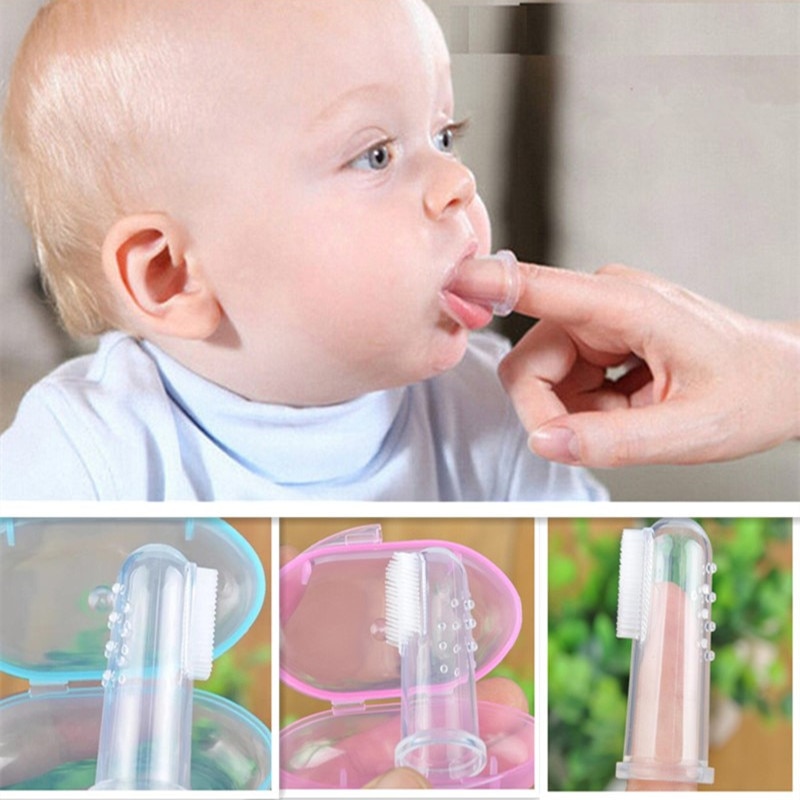 Soft Silicone Baby's Finger Toothbrush